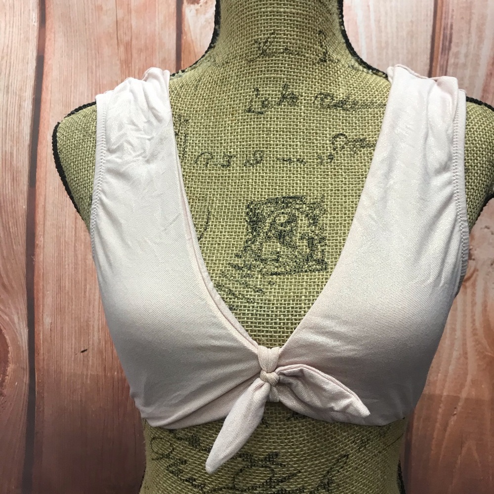 Aerie size large pink sparkly swim top